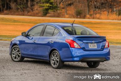 Insurance rates Nissan Versa in Baltimore